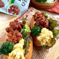 大豆のお肉de唐揚げ&タルタルドック